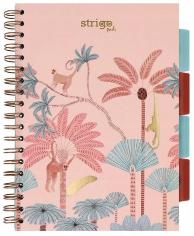 Caiete matematică - Caiet matematica A4 200 file Strigo Pads Project Book Africa bej deschis 30x21 cm