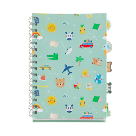 Agende pentru copii - Caiet notes animale cu separatoare Miquelrius Verde