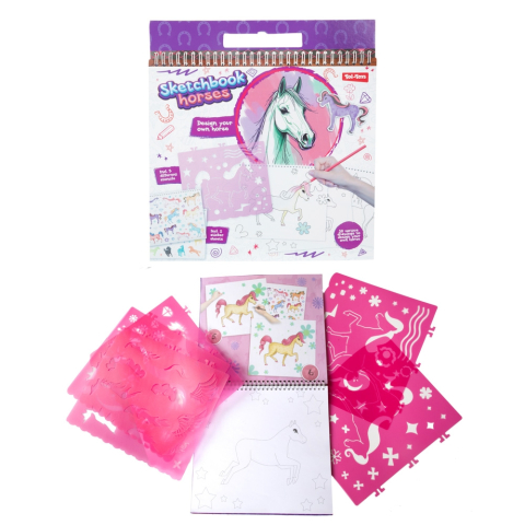 Craft și modelaj - Caiet de colorat cu stickere si sabloane My pony 26.5 x 25 cm