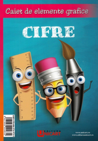 Materiale educaționale - Caiet de elemente grafice Cifre si litere