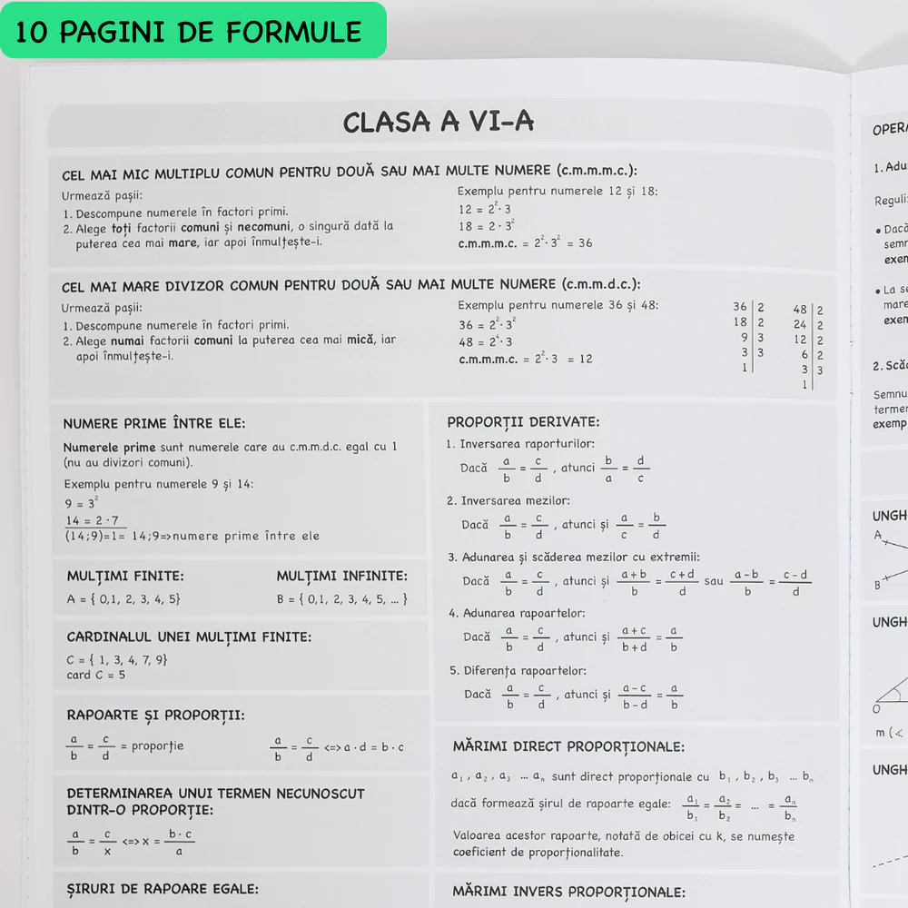 Caiet Izzie de Matematica A4 cu 10 pagini de formule [5]