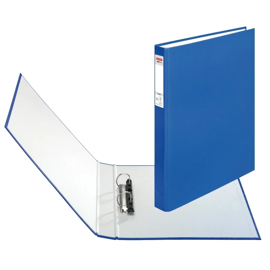 Bibliorafturi - Caiet mecanic A4 2 inele albastru Herlitz