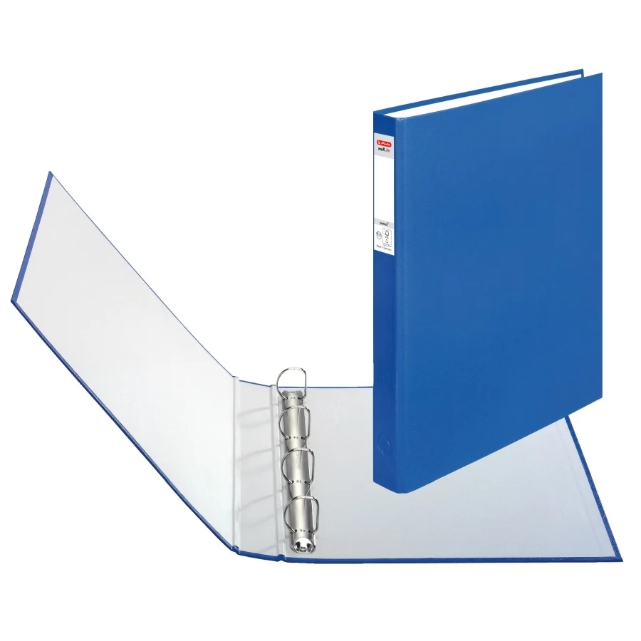 Bibliorafturi - Caiet mecanic A4 4 inele albastru Herlitz