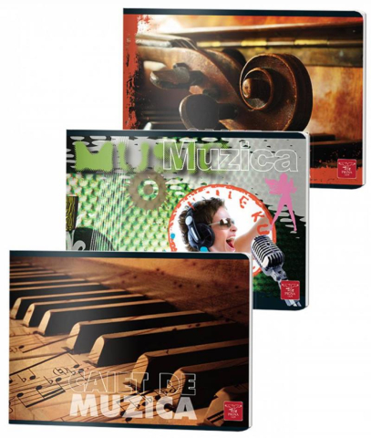 Caiet muzica 24 file color Pigna [1]