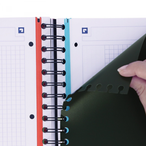Caiet organizator Oxford Touch Project Book A4+ 120 file spira dubla, maro [3]