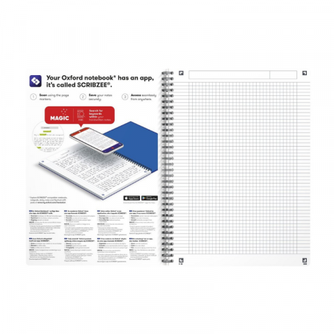 Caiet organizator Oxford Office Oceanis A4 90 file patratele, diverse culori [6]