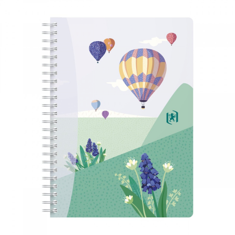 Caiet Oxford Horizons A5 – 60 file, hârtie Optik 90 g/mp, dictando, spiră dublă [1]
