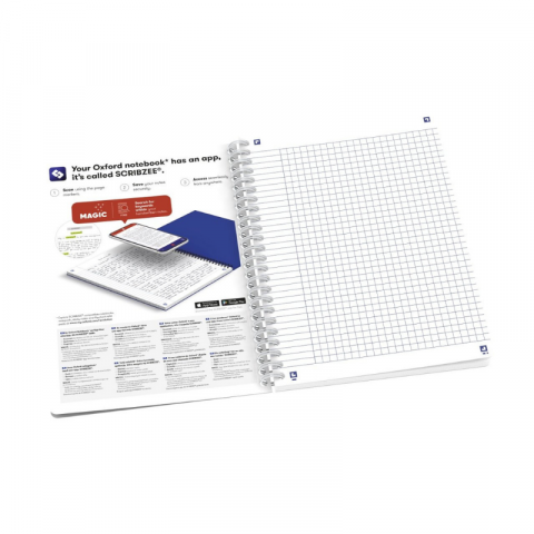 Caiet Oxford Horizons B5 60 file spira dubla patratele, motive diverse [6]