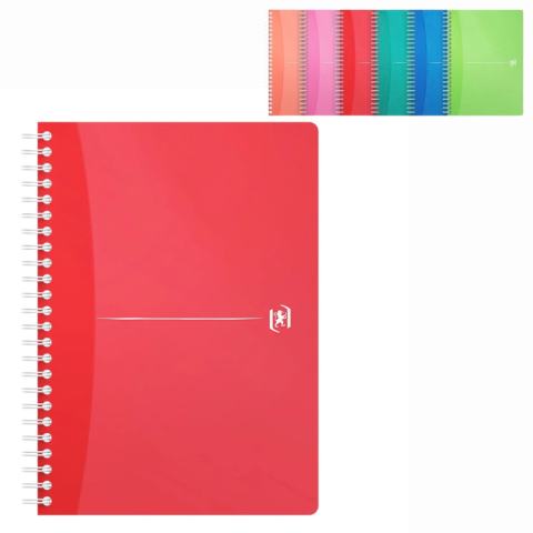 Caiete matematică - Caiet organizator Oxford Office My Colours A5 90 file hartie Optik matematica diverse culori