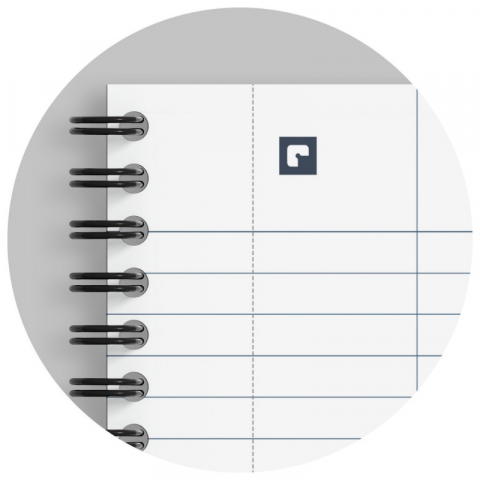 Caiet Oxford Origins A4+ 70 file spira dubla dictando, negru [2]
