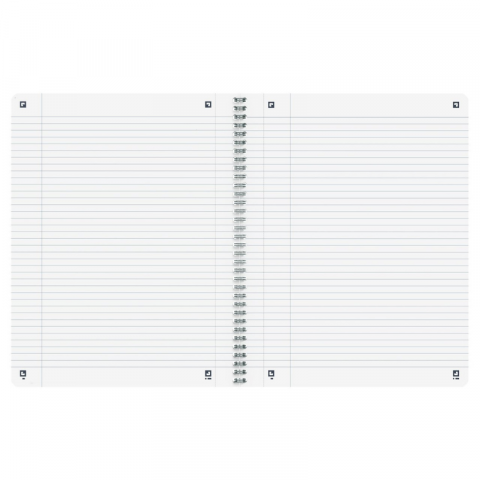 Caiet Oxford Origins A4+ 70 file spira dubla dictando, gri [1]