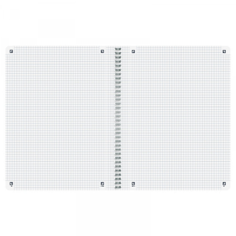 Caiet Oxford Origins A4+ 70 file spira dubla patratele, gri [1]