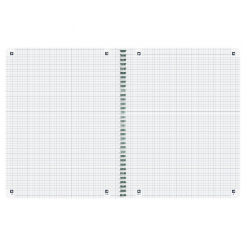 Caiet Oxford Origins A4+ 70 file spira dubla patratele, verde [1]