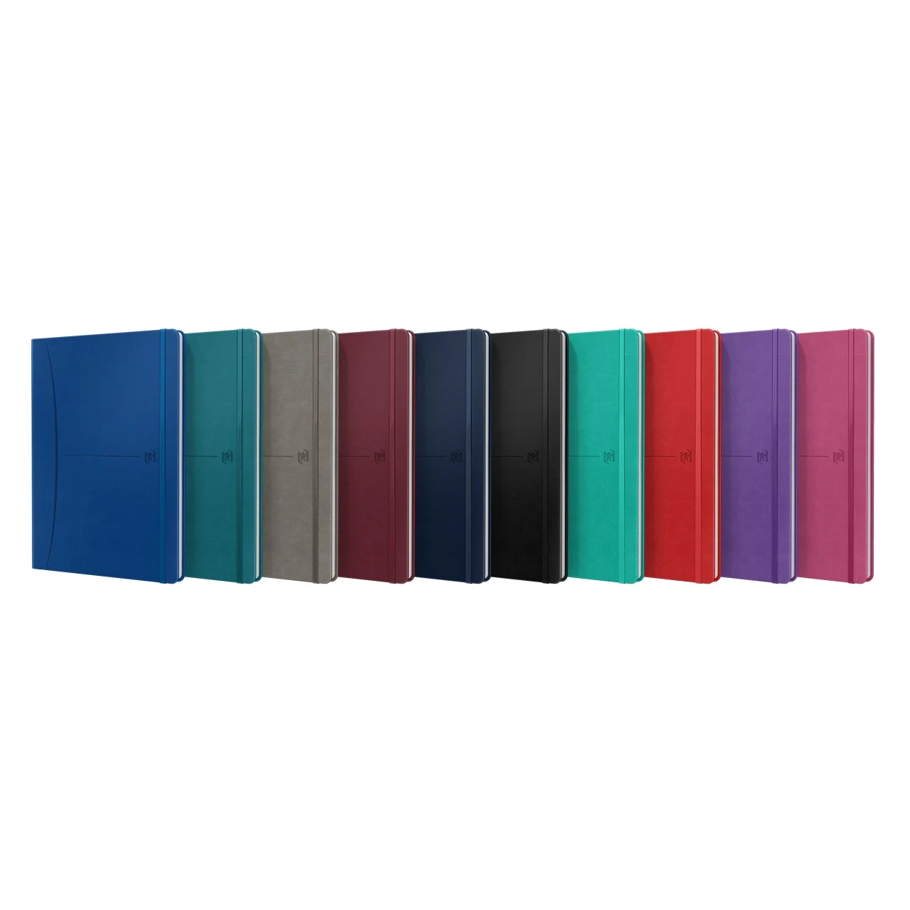 Agende nedatate - Caiet premium cu elastic Oxford Signature B5 80 file hartie Optik 90g/mp scribzee dictando diverse culori