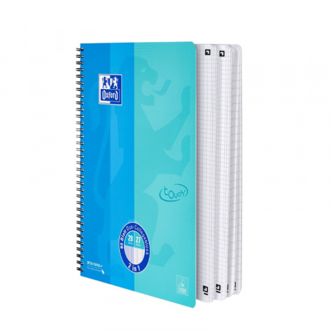 Caiet Oxford Touch Duo A4+ 80 file spira dubla dictando+patratele [2]