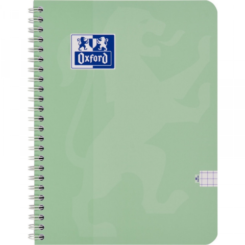 Caiet Oxford Touch Pastel A4 80 file spira dubla patratele, diverse culori pastel [3]