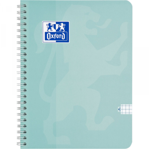 Caiet Oxford Touch Pastel A4 80 file spira dubla patratele, diverse culori pastel [2]