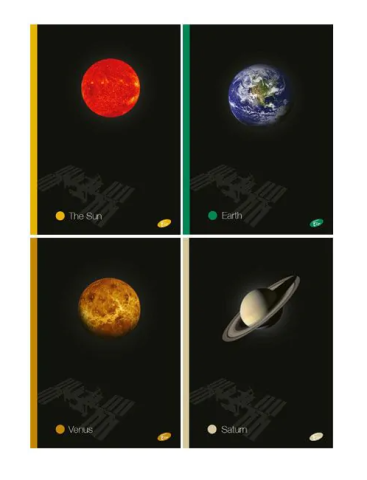 Caiete dictando - Caiet A4 60 file dictando Planets Elisa modele diferite