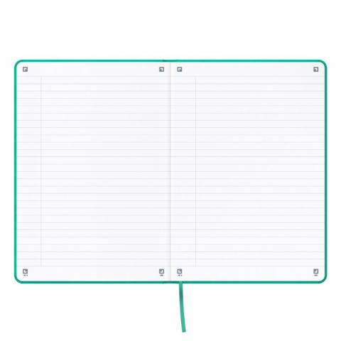 Caiet premium cu elastic Oxford Signature A5 80 file dictando, diverse culori pastel [6]