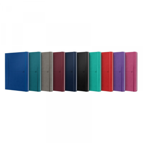 Caiete matematică - Caiet premium cu elastic Oxford Signature B5 80 file patratele, diverse culori