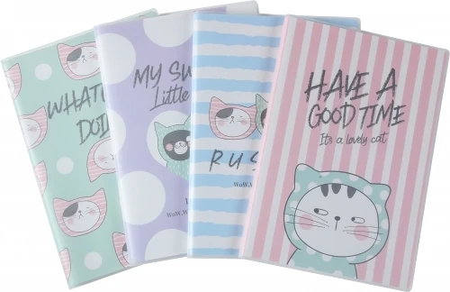 Rechizite școlare - Caiet dictando cu coperta So many cats B5 96 de pagini diverse modele M&G