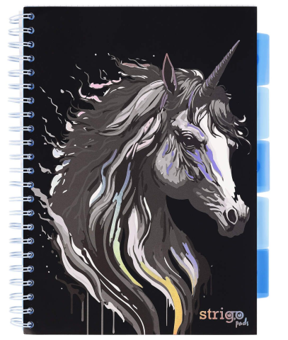 Rechizite școlare - Caiet matematica A4 200 file Strigo Pads Project Book Unicorn 29.7x21 cm