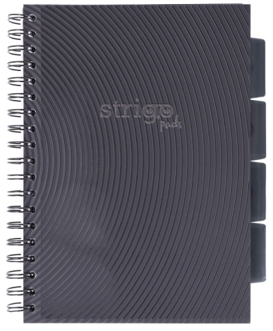 Caiete școlare și hârtie - Caiet matematica B5 Strigo Pads Project Book Basic negru 100 file