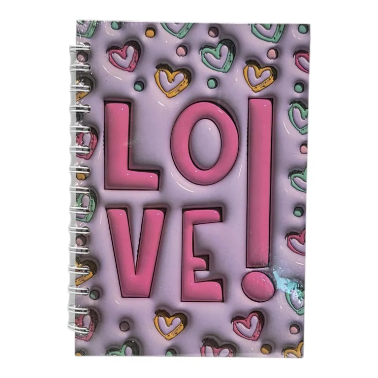 Caiet spiralat A5 Love 80 file dictando modele diferite [5]