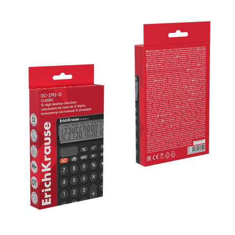 Calculator birou 12-Digit ErichKrause DC-2792-12 Classic negru [2]