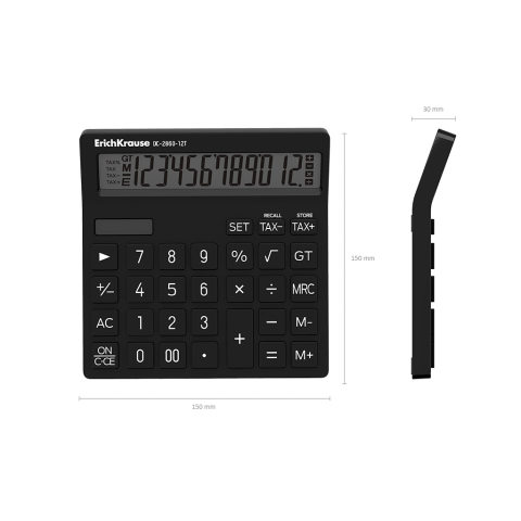Calculator birou 12-Digit ErichKrause DC-2860-12T Classic negru [3]