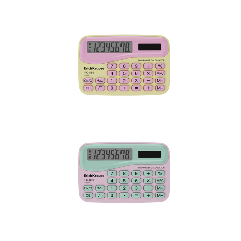 Calculator buzunar 8-Digit ErichKrause PC-869 Floral Soul diverse culori [1]