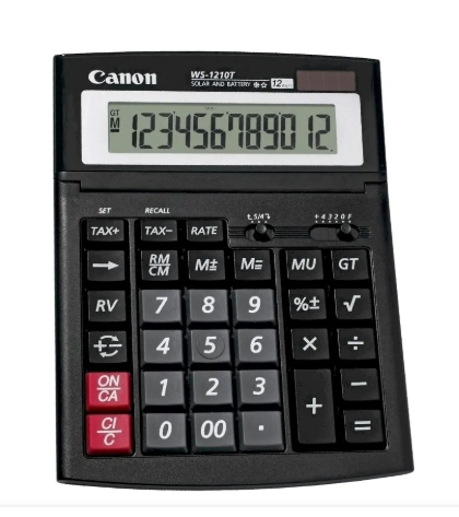 Instrumente și accesorii birou - Calculator de birou Canon WS-1210T 12 digiti 19.8 x 15 x 3.8 cm