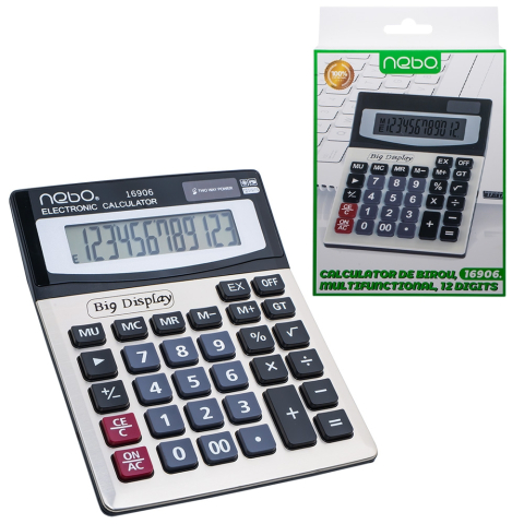 Calculator de birou multifunctional 12 digiti Nebo [2]