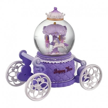 Glob din sticla pe suport caleasca 17x14 cm [3]