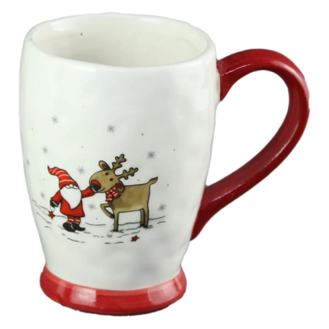 Noutăți Librăria Compas - Cana ceramica cu spiridus si ren 330 ml