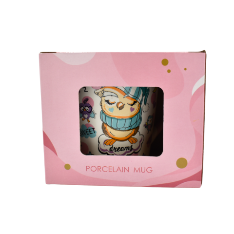 Cana ceramica cu bufnite 400 ml cutie cadou [3]