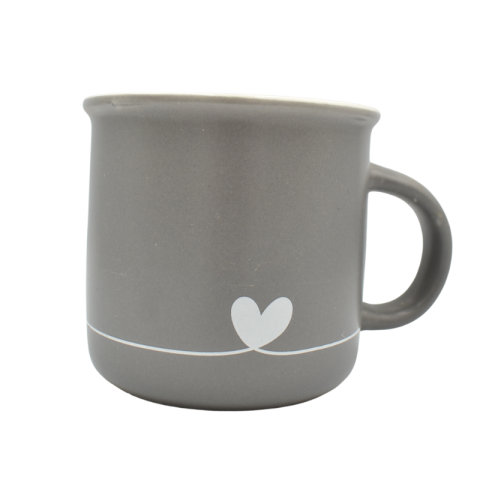 Cana ceramica Elisey With love 420 ml gri [2]