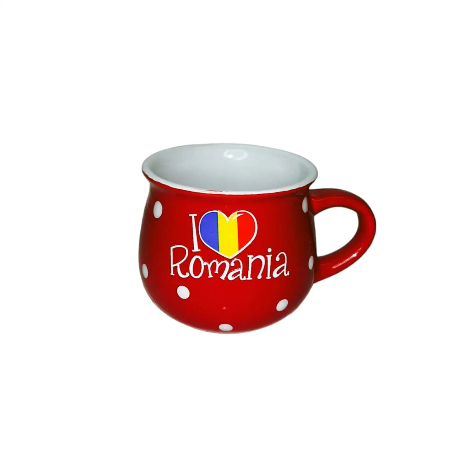 Casă și decorațiuni - Cana suvenir Romania rosie I Love Romania