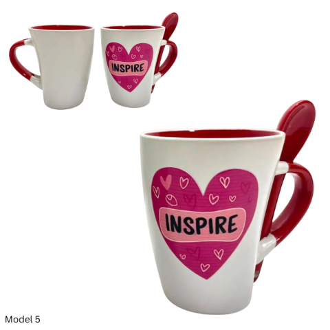 Cana ceramica 9x11 cm Valentine's Day diverse mesaje [4]