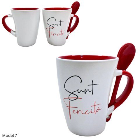 Cana ceramica 9x11 cm Valentine's Day diverse mesaje [6]