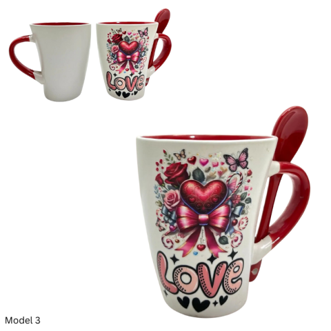 Cana ceramica 9x11 cm Valentine's Day diverse mesaje [2]