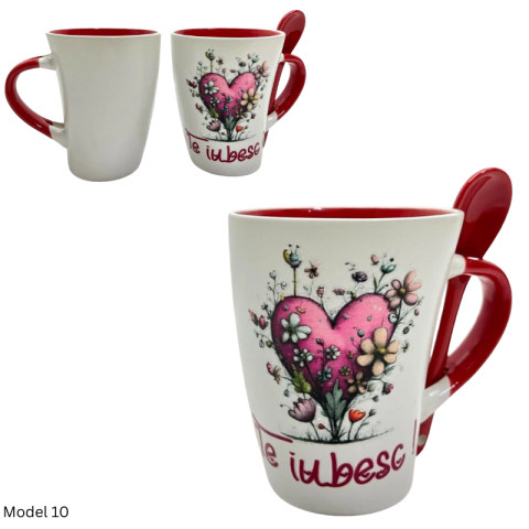 Cana ceramica 9x11 cm Valentine's Day diverse mesaje [9]