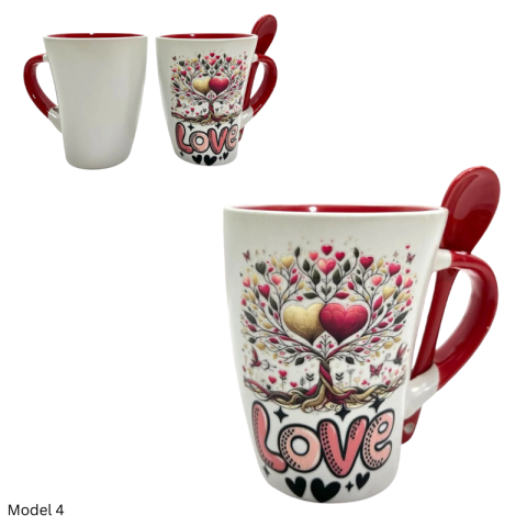 Cana ceramica 9x11 cm Valentine's Day diverse mesaje [3]