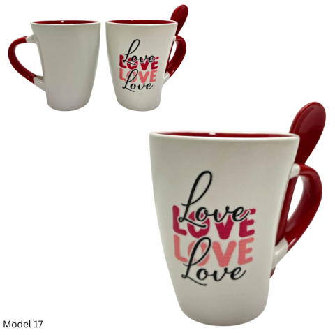 Cana ceramica 9x11 cm Valentine's Day diverse mesaje [16]