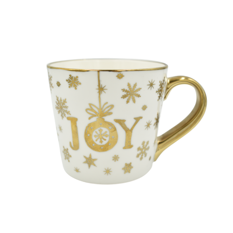 Cana ceramica alb cu auriu cu mesaje si clopotei [1]