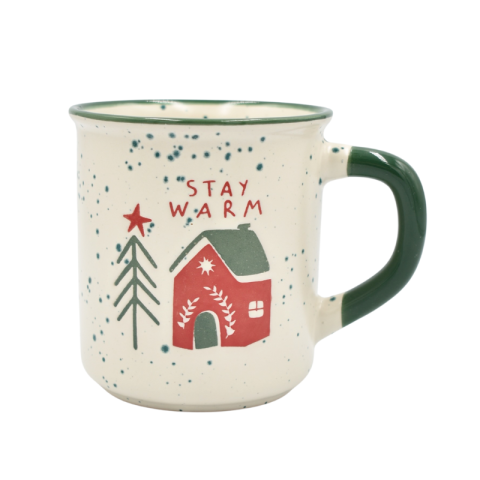 Noutăți Librăria Compas - Cana ceramica model festiv 350 ml