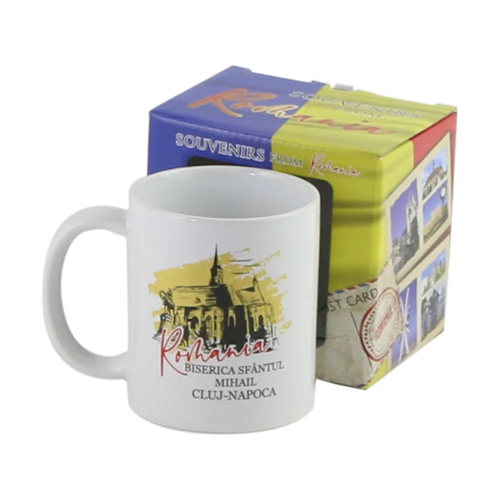 Căni și pahare - Cana ceramica 300 ml Biserica Sfantul Mihail Cluj Napoca