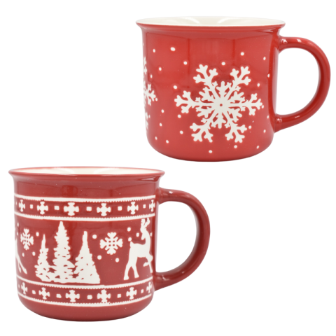 Noutăți Librăria Compas - Cana din ceramica 350 ml motive Craciun