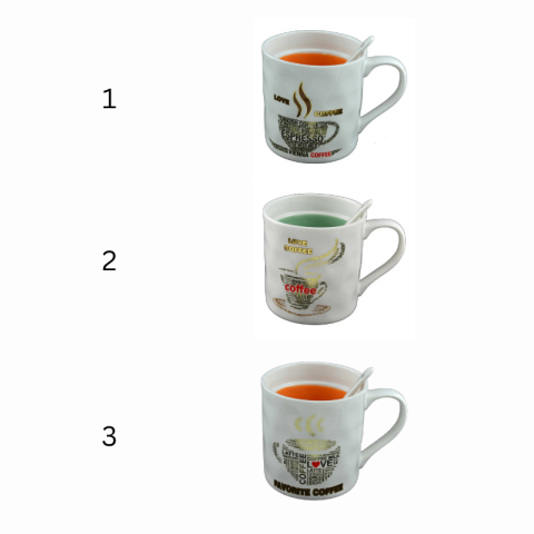 Cana ceramica cu lingurita Coffee 14 x 9 x 15 cm diverse modele [1]