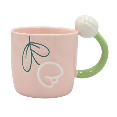 Cana ceramica cu toarta lalea 350 ml diverse culori [2]